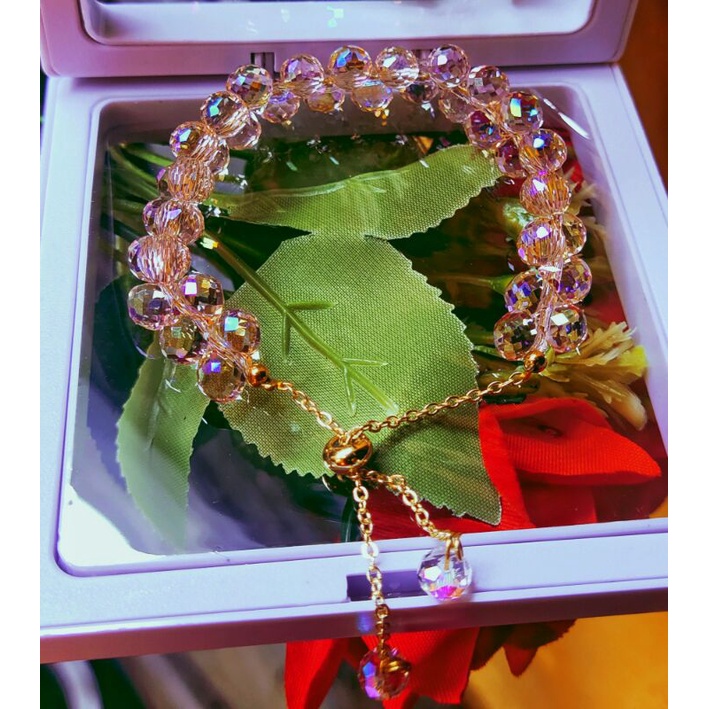 gelang model serut original swarovski free box