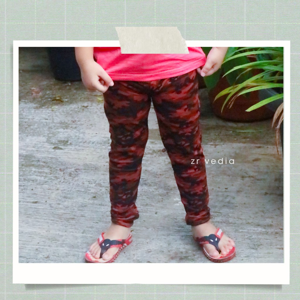 ARMY Pants uk 2-3 Tahun / Legging Panjang ABRI Anak Laki Perempuan Bawahan Celana Leging Adem Murah