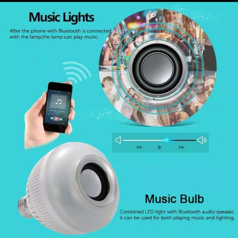 Ajaib ! LAMPU MUSIK WARNA WARNI PAKAI REMOT I SATU LAMPU BANYAK WARNA BISA DIGANTI DENGAN REMOTE