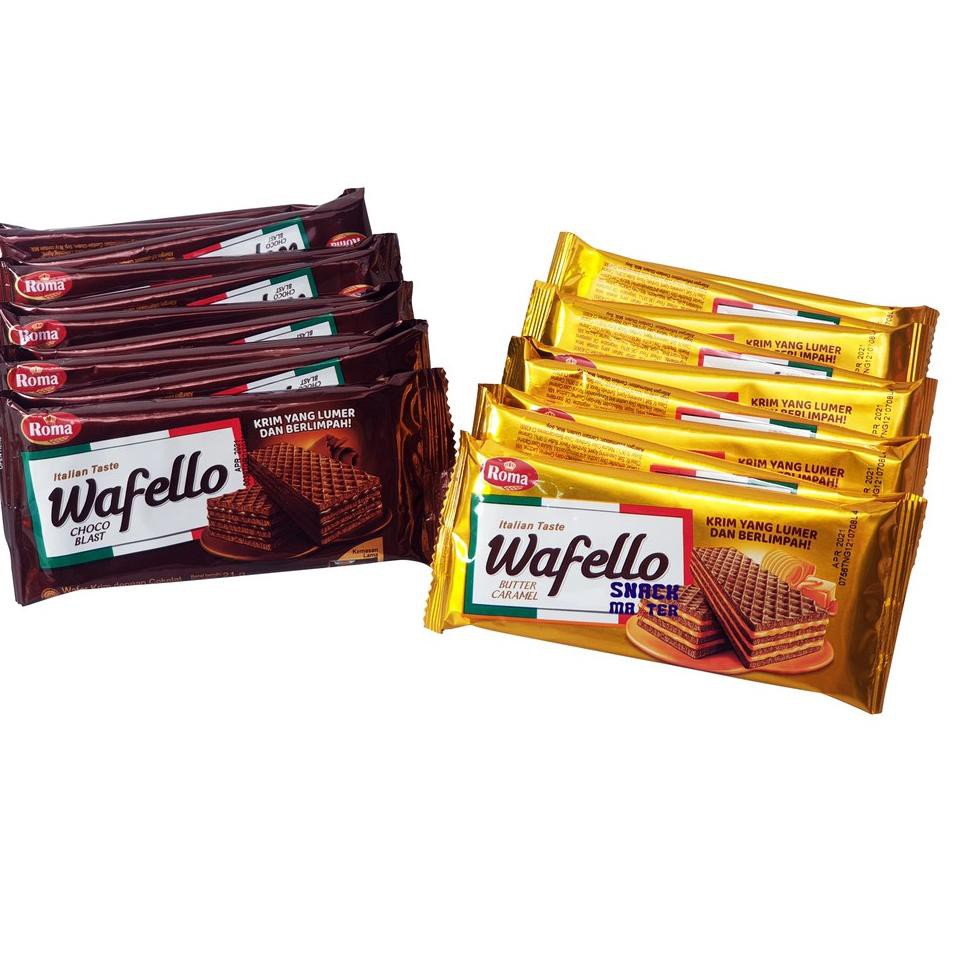 

PROMO 9.9 Roma Wafello Renceng - 10 bks x 21 gr