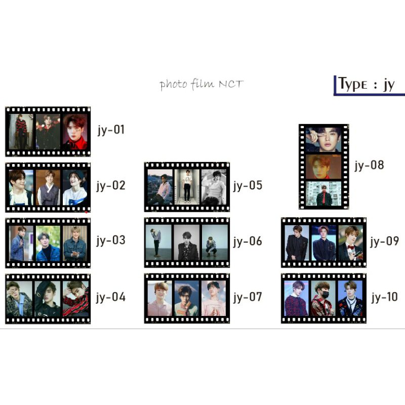 Photo Film NCT (2) photocard nct photostrip nct 127 nct dream way v nct u nct polaroid nct