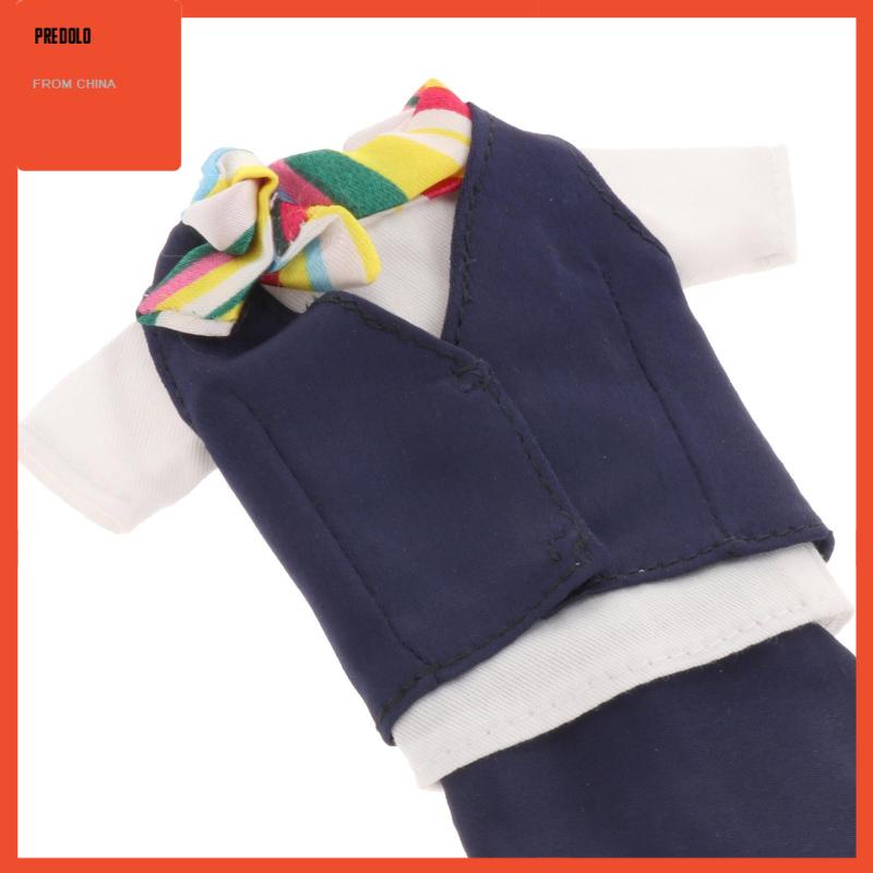 [In Stock] 1/6 BJD Doll Stewardess Suit for Blythe Baby Dolls Outfit Birthday Gift Blue