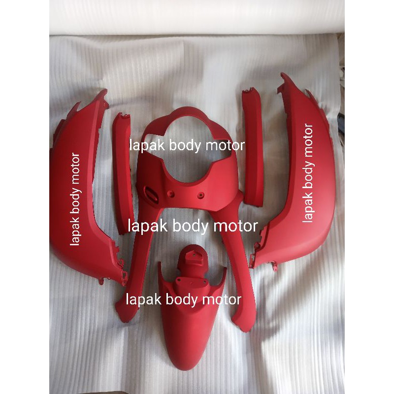 body bodi full alus halus fullset full bodi halus full honda scoopy new 2018 2019 merah doff dop