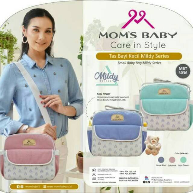 Moms baby tas bayi kecil mildy series diaper bag