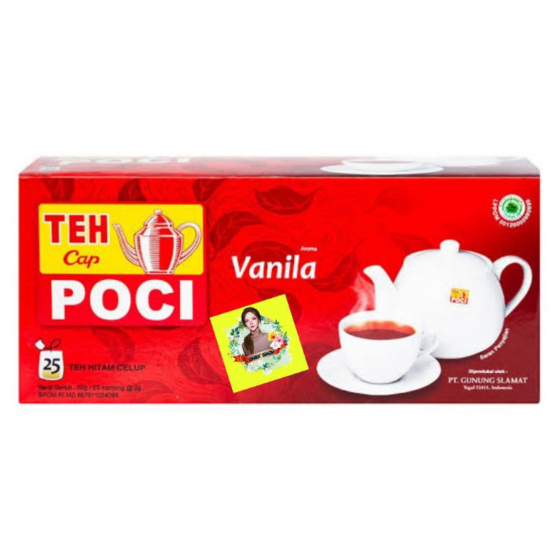 

TEH POCI VANILLA/TEH ASLI CELUP ISI 25