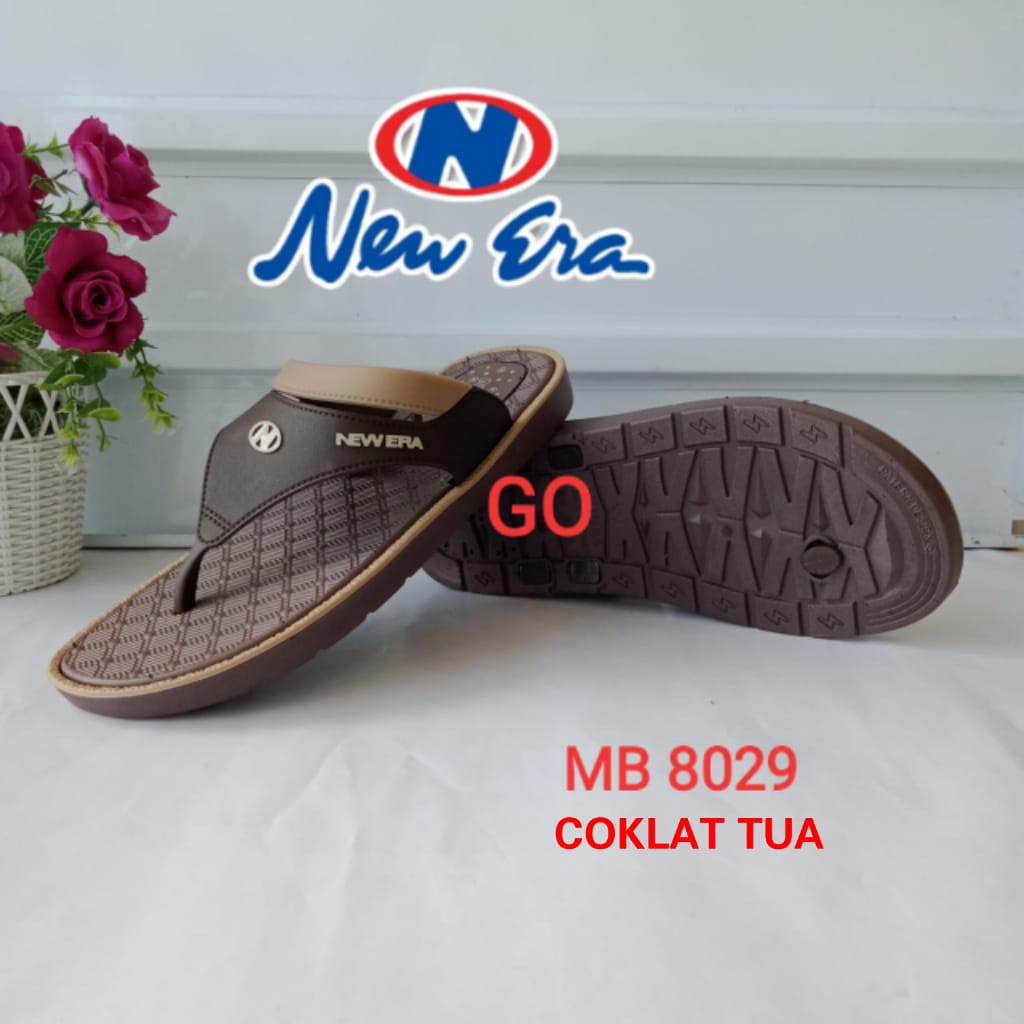 BB NEW ERA MB E 8029 SANDAL JAPIT Pria Sendal Karet Pria 39-43