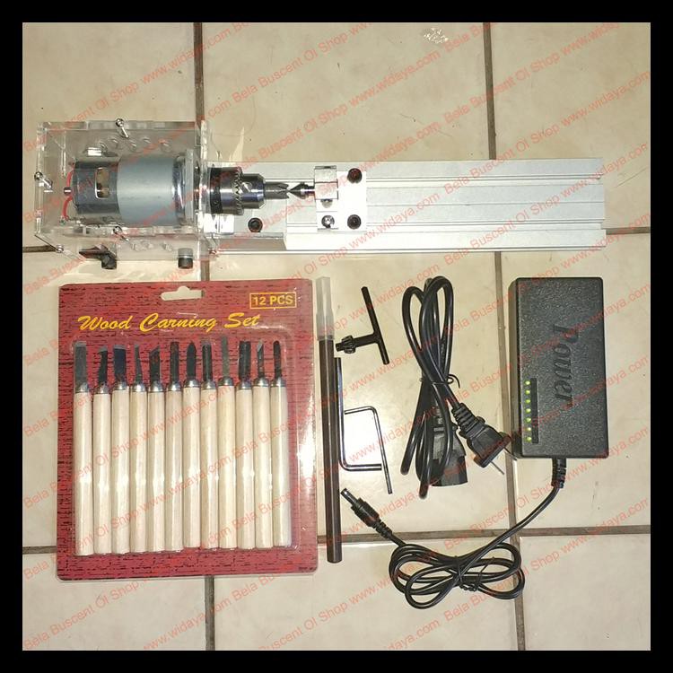 Termurah Mesin Bubut Kayu Desktop Set Adaptor Switching Paket Alat Pahat 12 Pcs Berkualitas