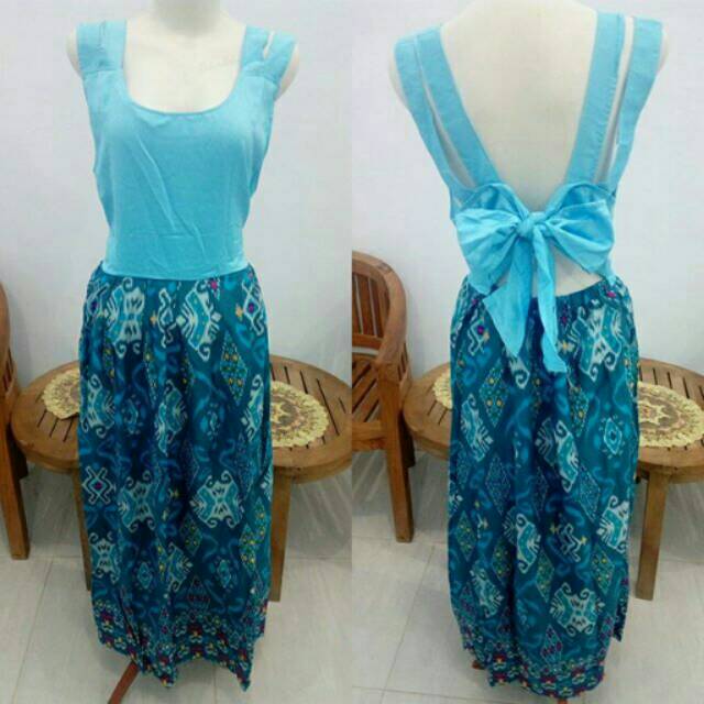 Batik dress blue