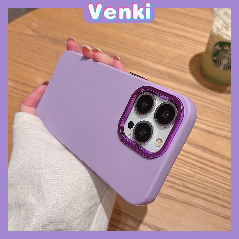 iPhone Case Luxury Plating Metal Button Silicone Soft Case Shockproof Protection Camera Solid Purple Blue Black Compatible For iPhone 14 Pro Max 14 Plus 13 Pro Max 12 11 XR 7Plus