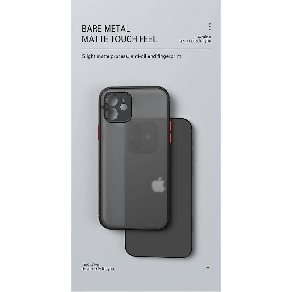 Case Pelindung Lensa Kamera Transparan Matte Tahan Banting Untuk iPhone 11 Pro Max 12 Mini X XS XR 6 6S 7 8 Plus SE 2020 2022 SE3