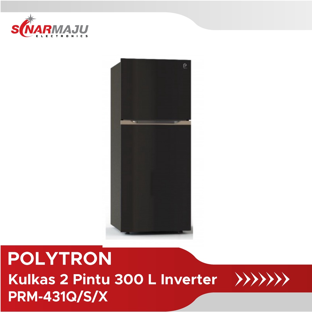 Polytron Kulkas 2 Pintu 300 Liter PRM-431Q/S