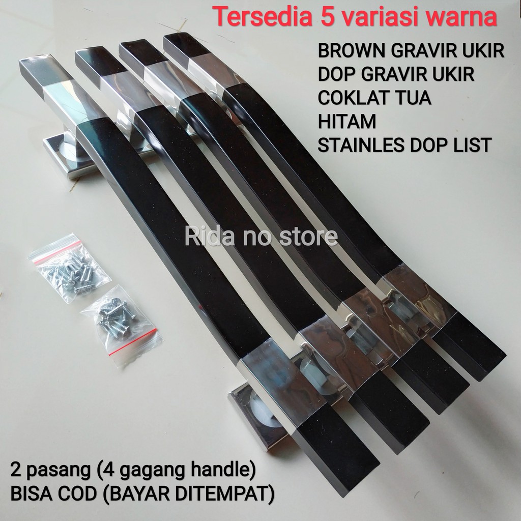 ( 45 cm isi 4 pcs handle ) handle pintu rumah / gagang pintu / tarikan pintu / pegangan pintu rumah