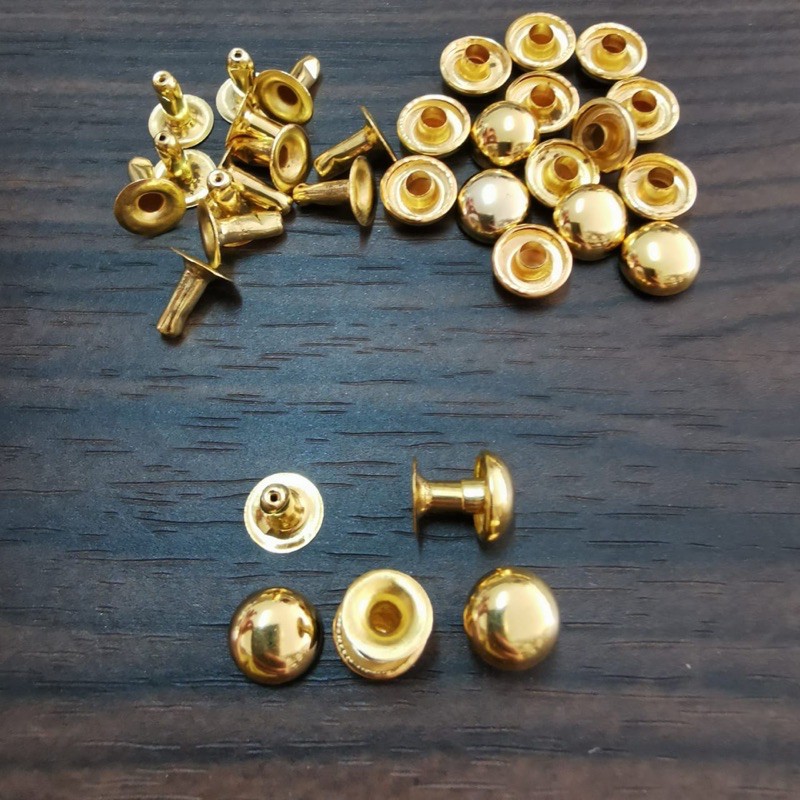 Paku Centang Jamur/paku Keling Jamur 9mm/kode 810b/gold/1000sets