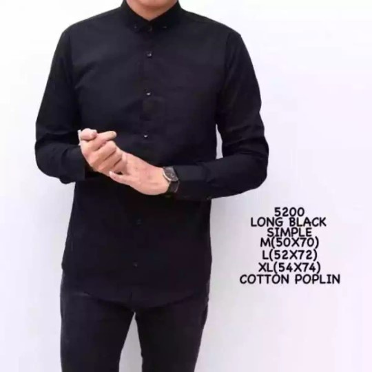 Kemeja Polos Pria Lengan Panjang Distro Best Seller, kemeja pria lengan panjang / premium distro baju motif surfing flanel polos formal casual kasual