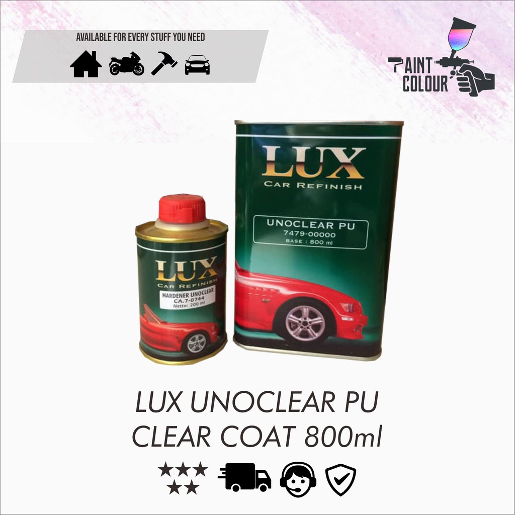 Clear vernis Lux Unoclear Gloss 1 liter /Pernis/Clearcoat/Coat