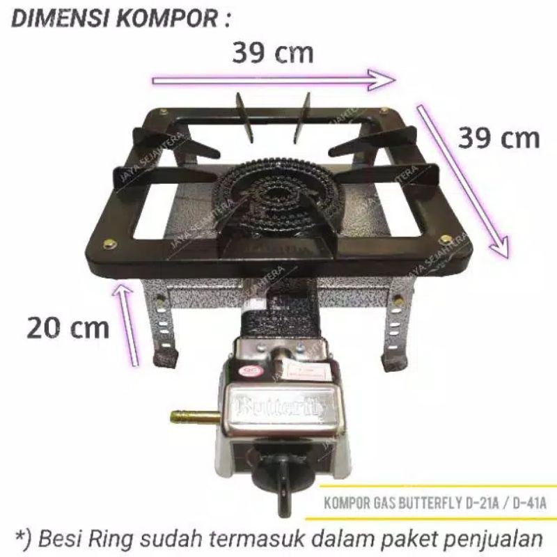 D-21A , Rak 15 CM , Butterfly , Kompor Cor , Api Besar , Lestoran