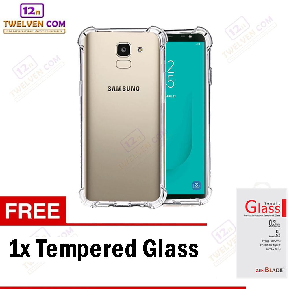 Anti Shock Anti Crack Softcase Casing for Samsung J6 2018 - Free Tempered Glass