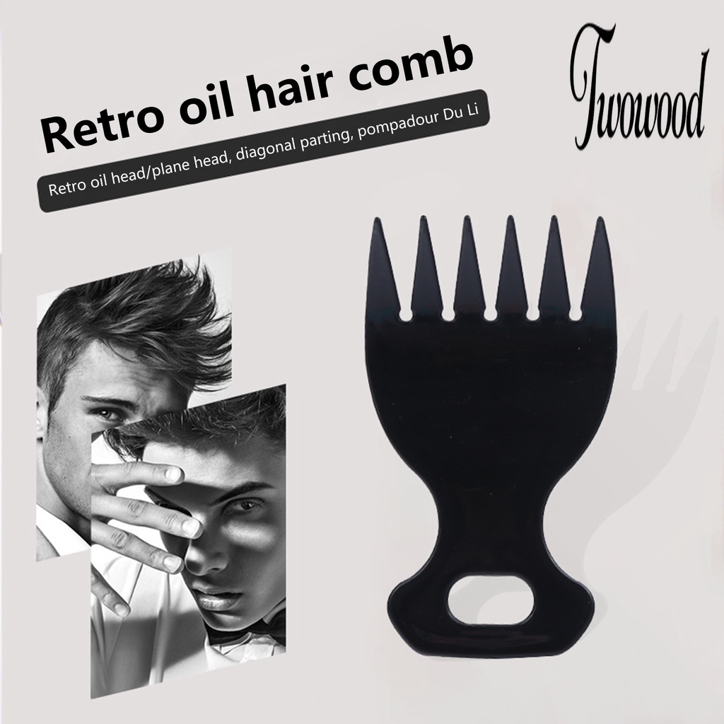 Sisir Rambut Tebal Ringan Model Garpu Hollow Untuk Pria