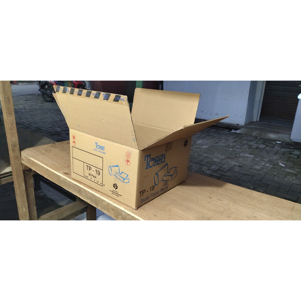 Kardus Box Karton SEDANG 40x36X22 TEBAL 2 Wall Bekas TISU For Packing - Pindahan