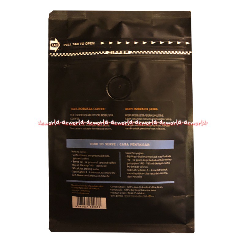 Artcofie Java Arabica Coffee 200gr Whole Bean Biji Kopi Arabika Jawa Art Cofie Art Kopi Artcoffee