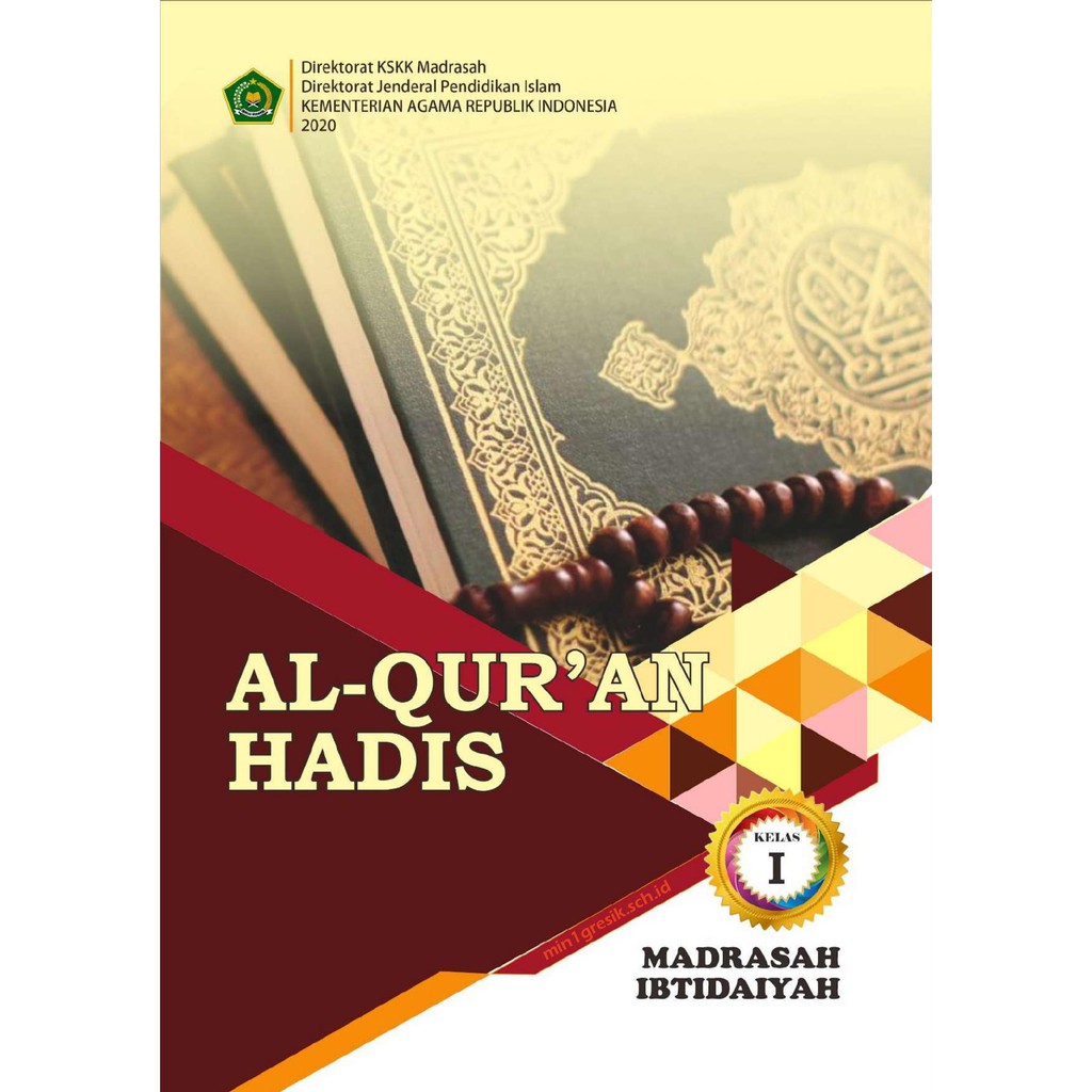 Jual Buku Al Quran Hadis Kelas 1 Madrasah Ibtidaiyah - Kementrian Agama ...