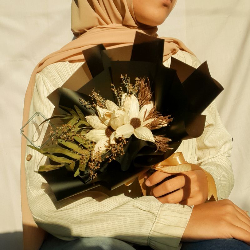 Small Bouquet Dried Flower Local Aesthetic/Handbuket/Buket bunga kering/RumputKering/Dekorasi Rustic