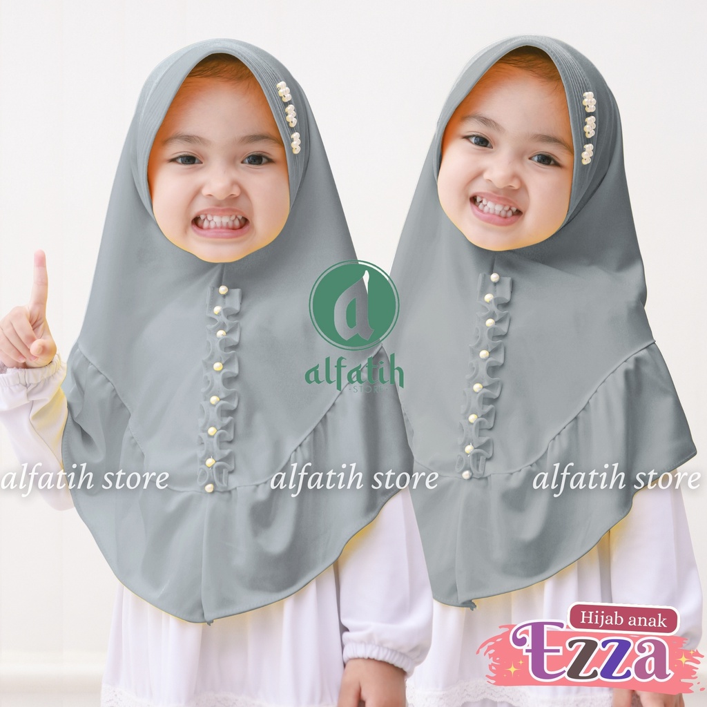 JILBAB ANAK TK - SD EZZA / PET MUTIARA REMPEL / JILBAB ANAK USIA 4-7 TAHUN / PAKAIAN MUSLIMANAK PEREMPUAN / KERUDUNG ANAK TK / HIJAB ANAK TK-SD KHIMAR ANAK