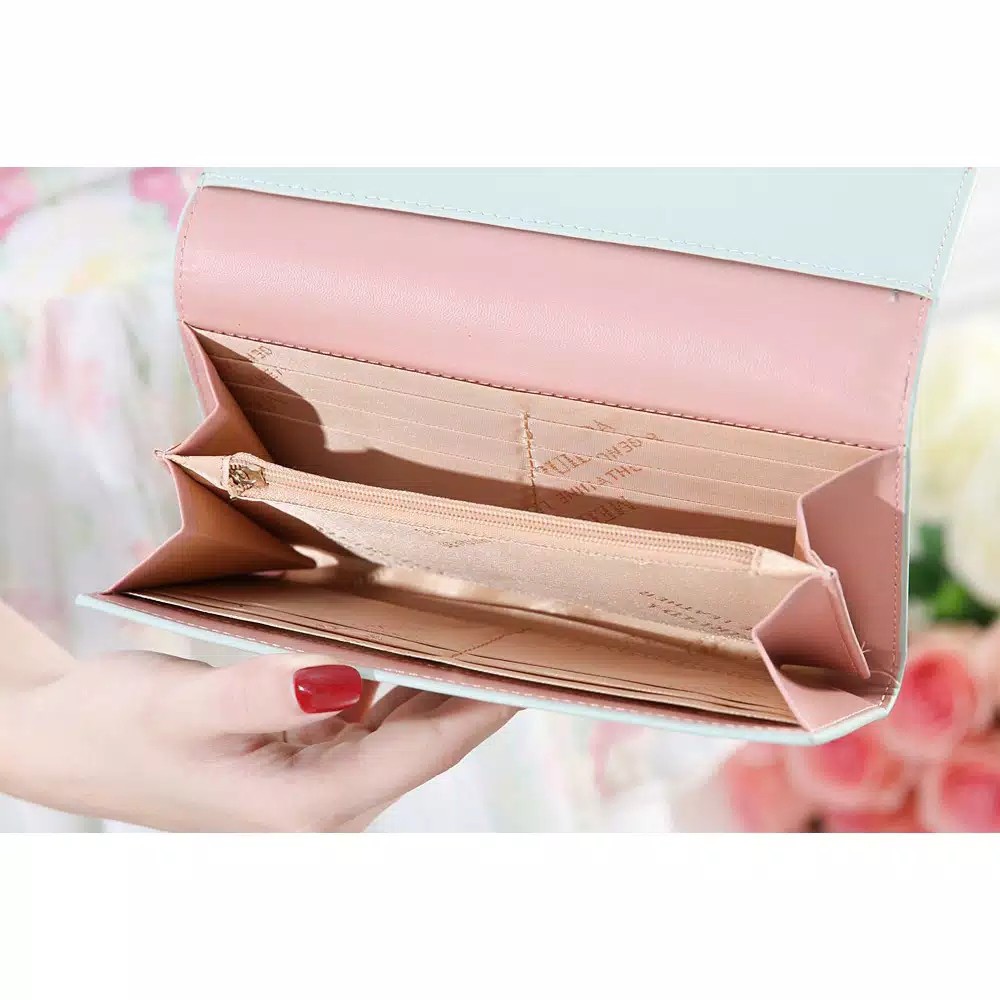 [COD] LB - Dompet panjang simple cantik import / 078