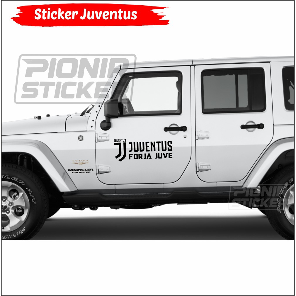 Stiker Mobil Logo Baru Juventus Forza Juve Cutting Sticker Mobil Logo New Juventus Forza Juve