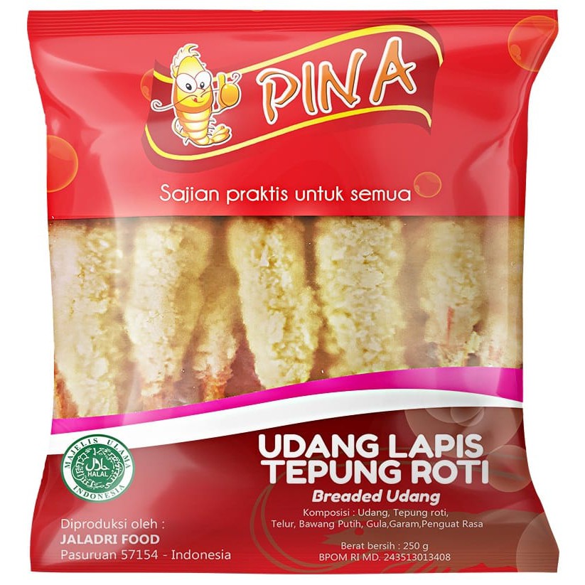 

Frozen Food pina Udang Tepung Udang Lapis Tepung Roti Udang Ebi 250gr