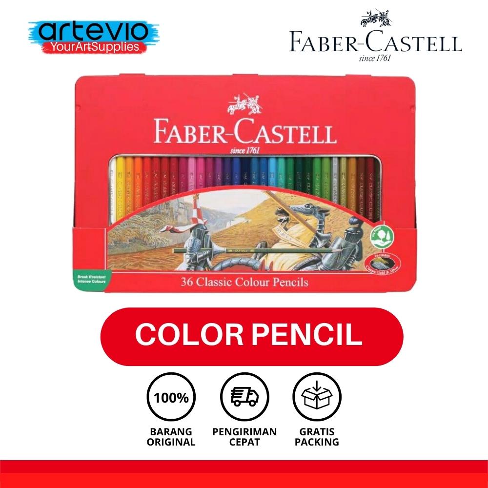 

Pensil Warna / Faber-Castell 36 Classic Colour Pencil Tin Case