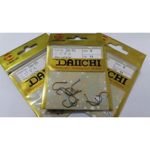 MATA KAIL DAICHI DH-95 (PIN-HOOK) (Black Chrome Lubang)