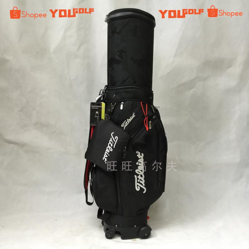 Tas Golf Air Bag Roda Empat Roda Universal Pria Hard Case Ditarik Barang Bekas Tas Kantong Udara