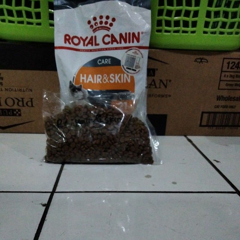 Royal Canin Hair and skin Makanan Kucing Repack 1kg Rc Hair &amp; Skin