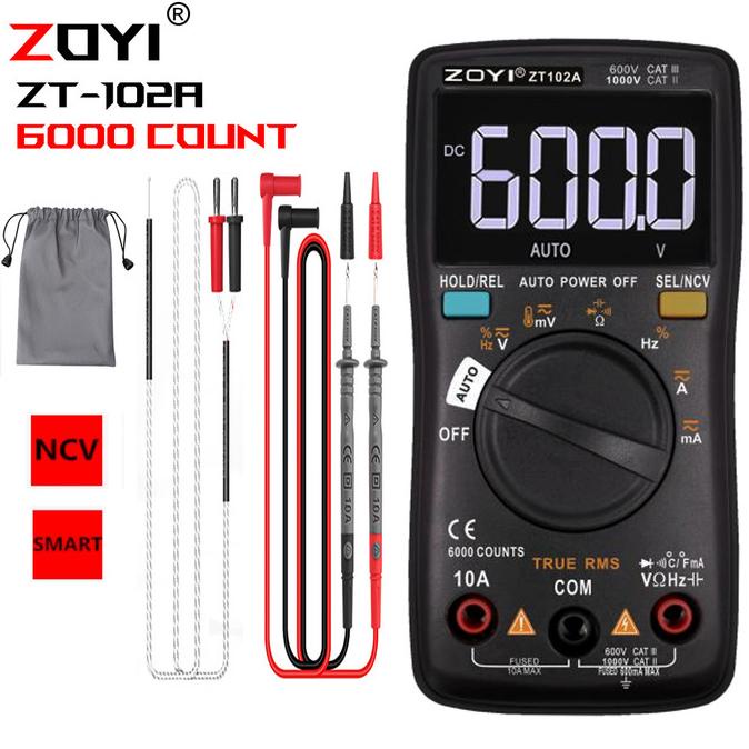 ZOYI ZT102A Upgrade Auto Multimeter Digital Avometer Multitester Ori