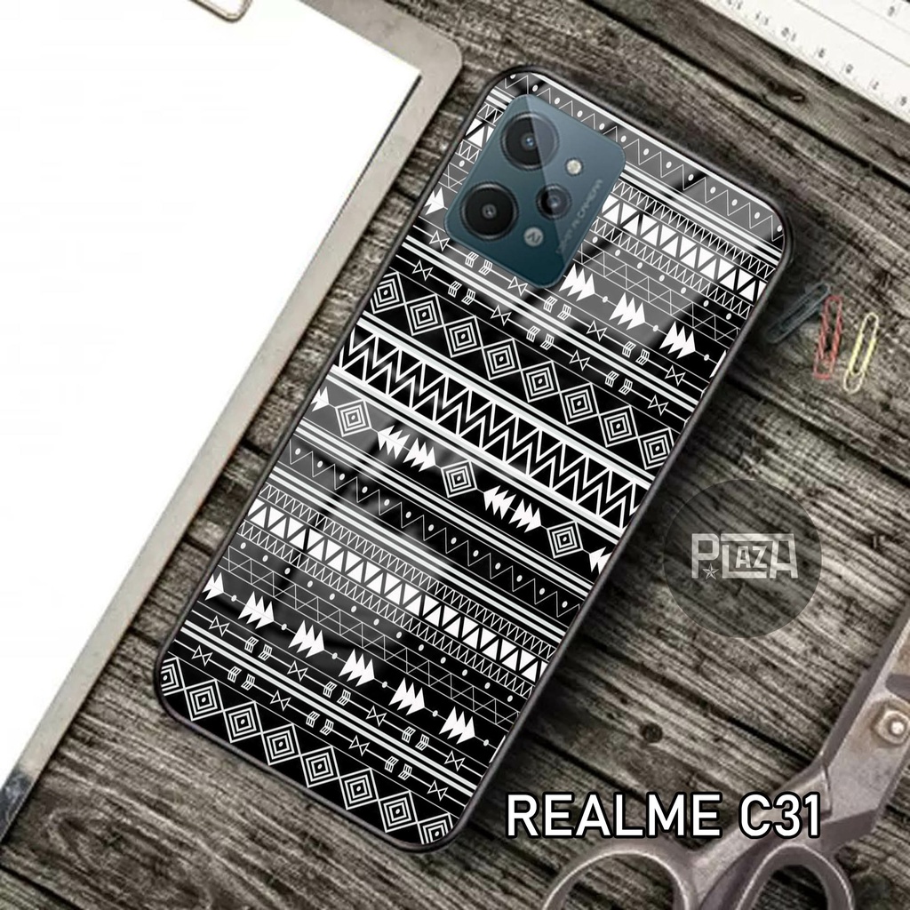 Softcase Glass Kaca [K55] REALME C31 Terbaru Casing Handphone-Pelindung Handphone