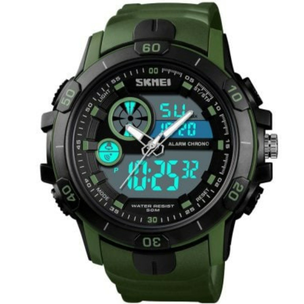 Jam Tangan Pria / SKMEI ORIGINAL / SKMEI / 1428 / ARMY GREEN