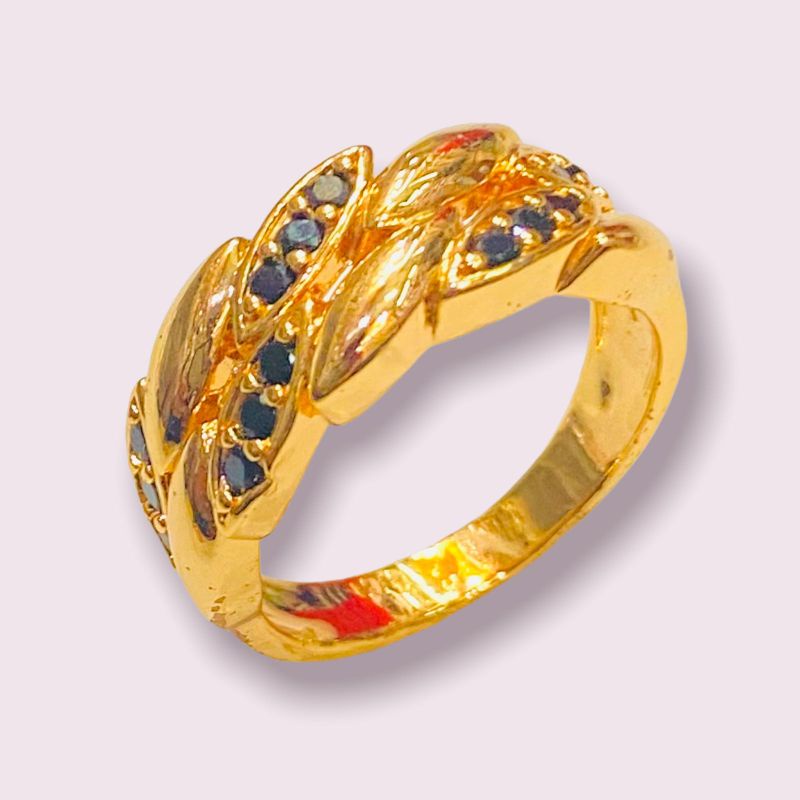 cincin permata berlapis emas tahan lama bisa untuk perhiasan. pengganti emas//cincin