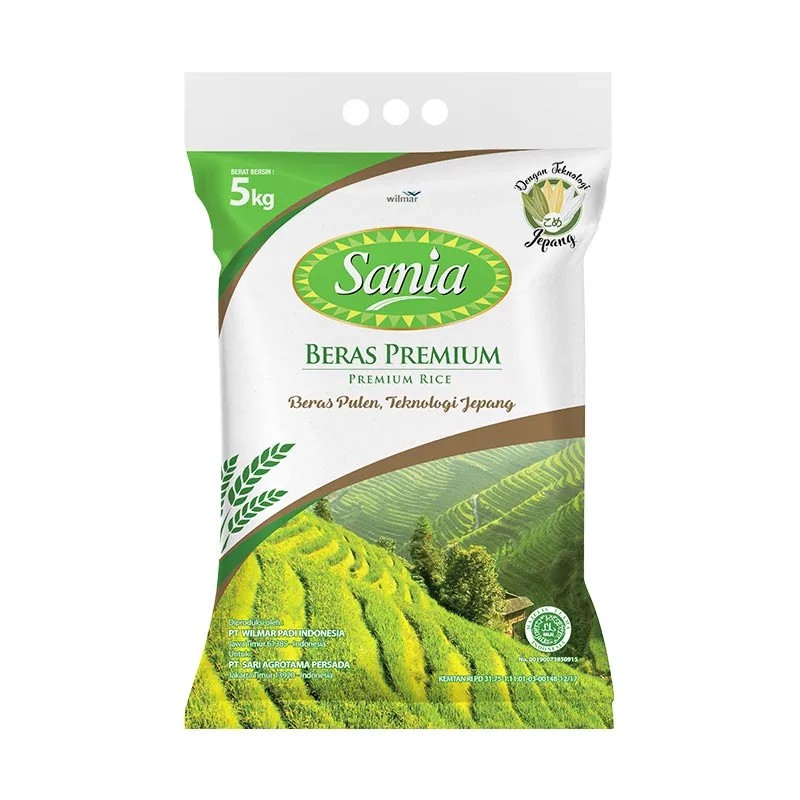 Beras Premium Sania 5 kg / Beras Premium 5 kg / Beras Sania 5 kg