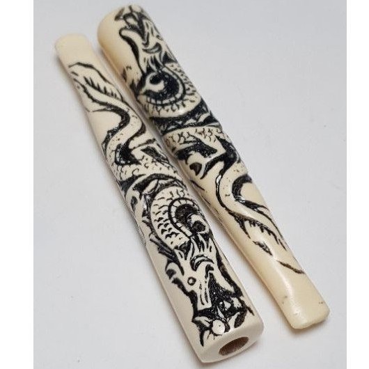 Pipa rokok gading carving naga