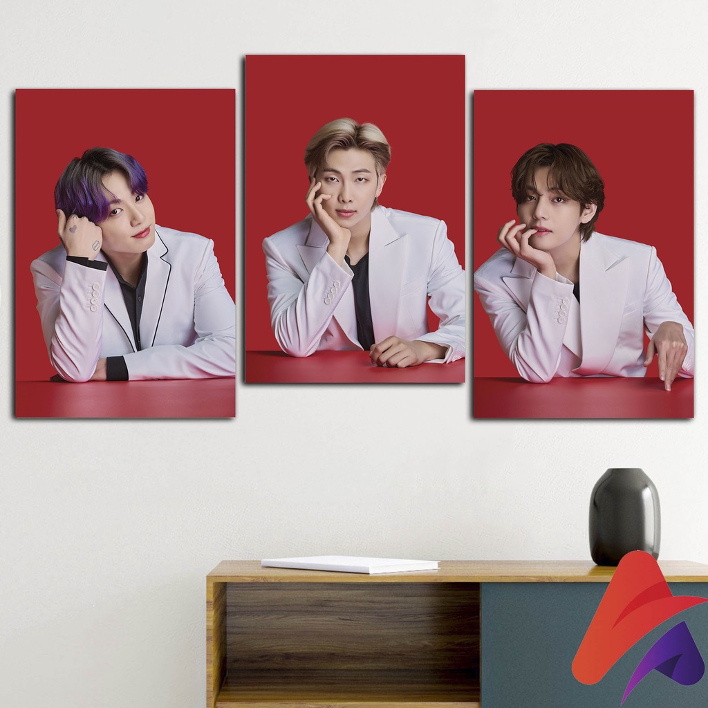 HIASAN DINDING BTS KPOP BTS FATES DAN LOTTE (20X30 CM)  WALLDECOR PAJANGAN POSTER HIASAN KAMAR DEKORASI KAYU KPOP BTS FATES LOTE BTS