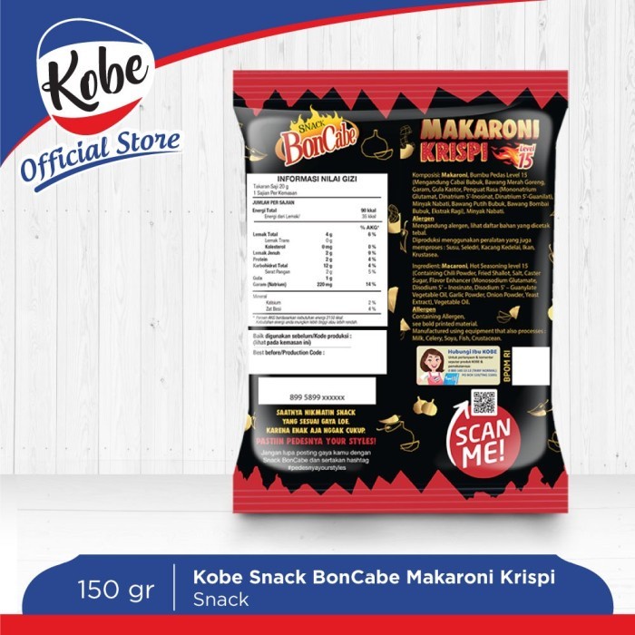 

54ekh Snack Boncabe Makaroni Krispi Lv 15 60J