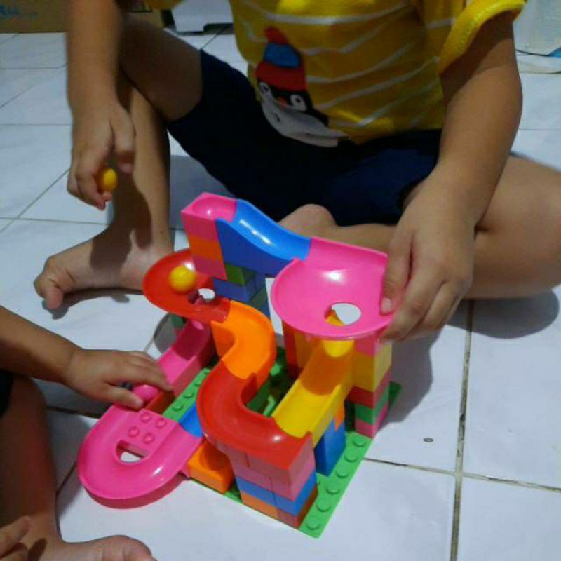 MAINAN EDUKASI FUNNY BLOCK / CREATIVE BUILDING 72 pcs