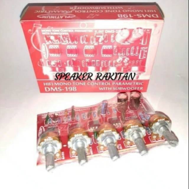 Kit tone control mono PARAMETRIC + Subwoofer DMS-198