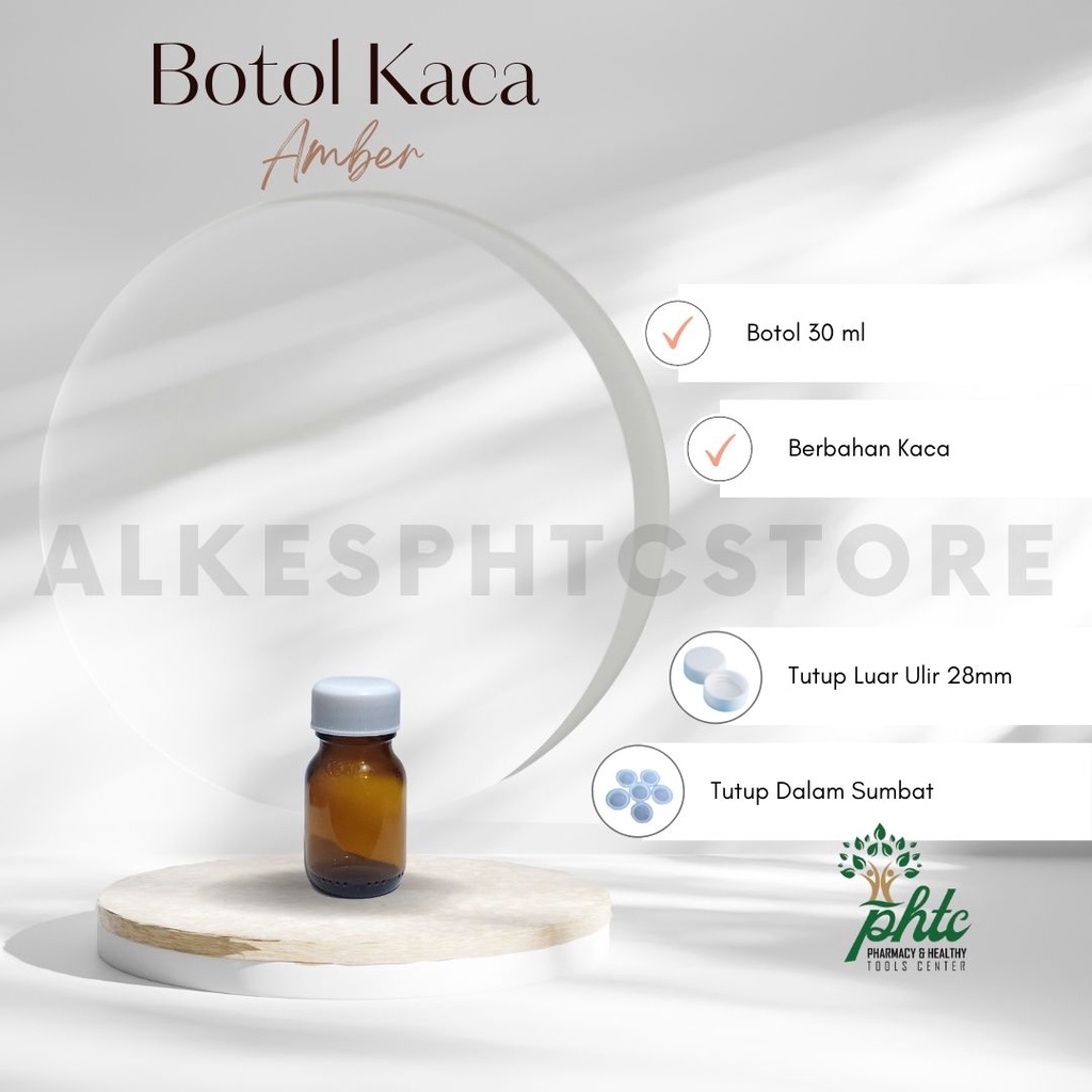 Paket Botol Kaca Coklat Lengkap @2 pcs l Paket Botol Coklat