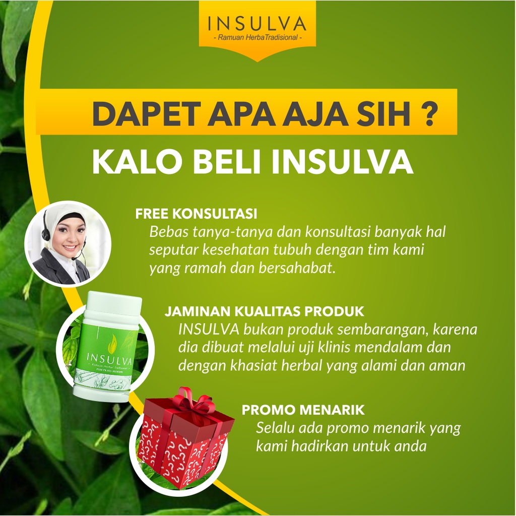 2 BOTOL INSULVA obat diabetes herbal kencing manis kesemutan kebas penurun gula darah paling ampuh original asli bpom