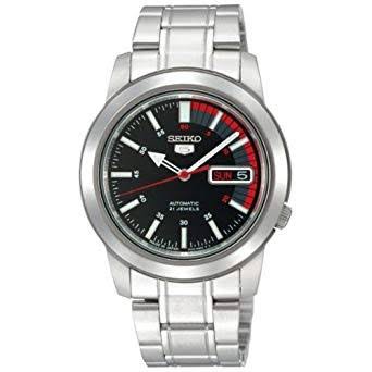 Seiko 5 SNKK31K1 Automatic Black Dial Stainless Steel - Jam Tangan Pria