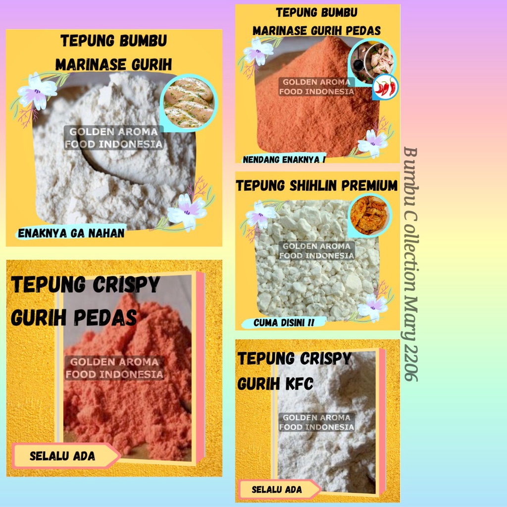 

BUBUK TEPUNG BUMBU MARINASE CRISPY 50 GRAM MARINASE GURIH PEDAS GURIH CRISPY GURIH KFC PEDAS SHIHLIN PREMIUM AYAM POKPOK SHIHLIN POPCORN CIMOL JAJANAN MAKARONI