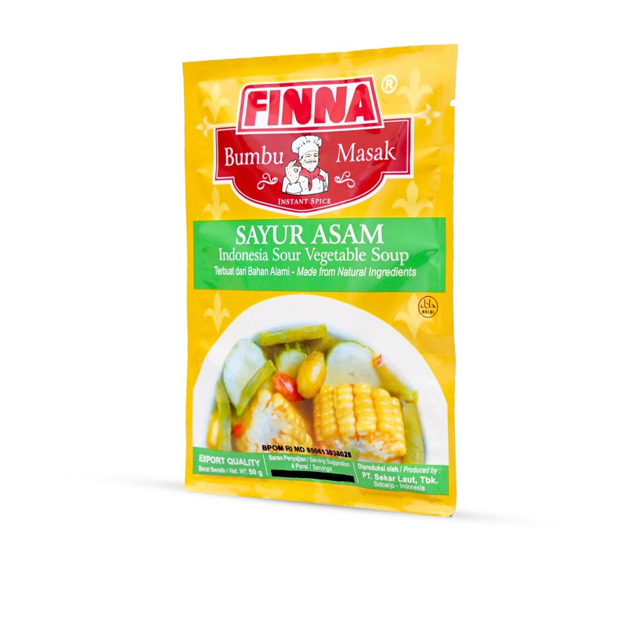 BUMBU MASAK SAYUR ASAM FINNA 50GR SACHET HALAL