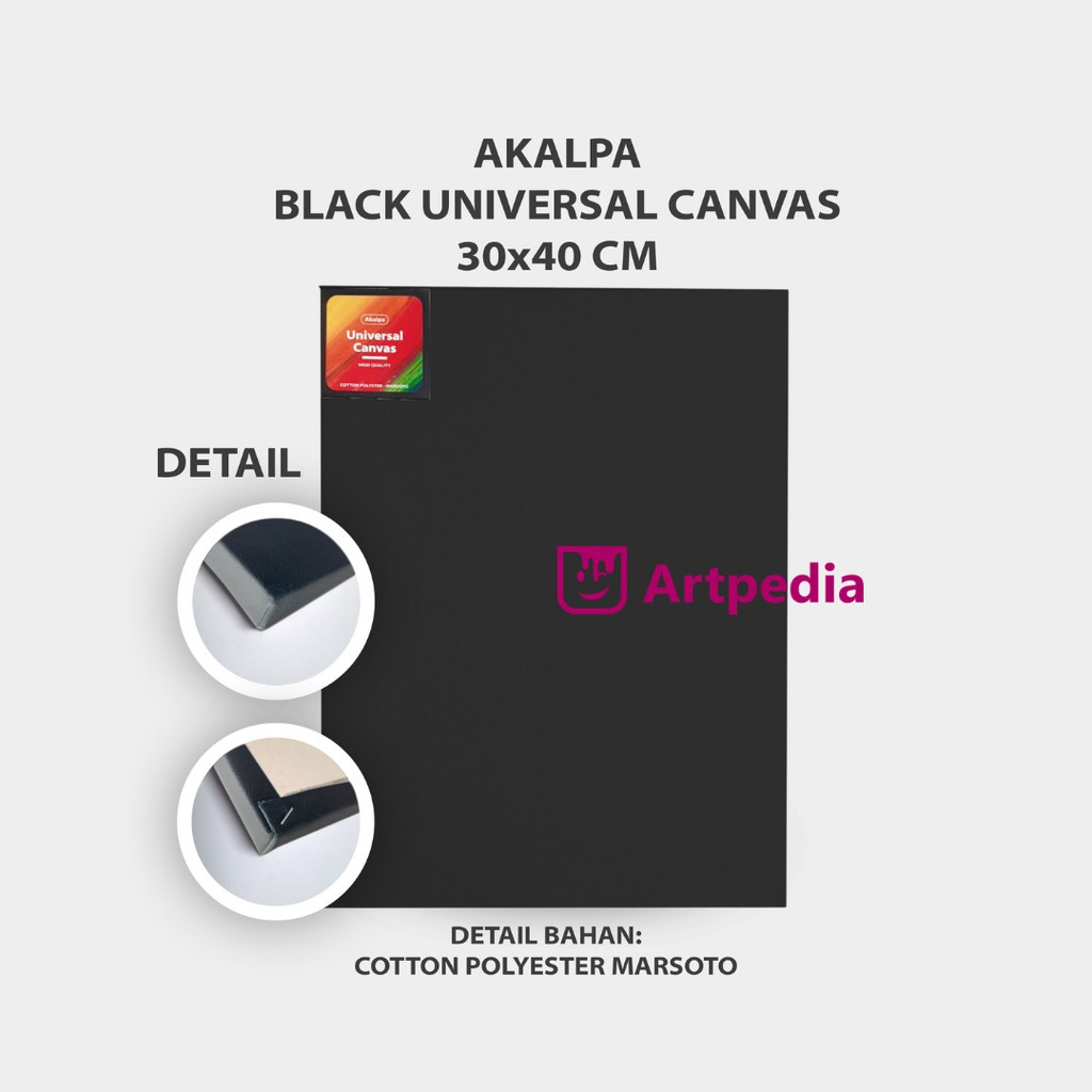 

Akalpa Kanvas Lukis Hitam 30x40 CM / Canvas Black 30x40 CM / Kanvas lukis Premium